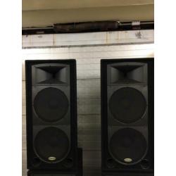 Mooie samson speaker set met regenhoezen
