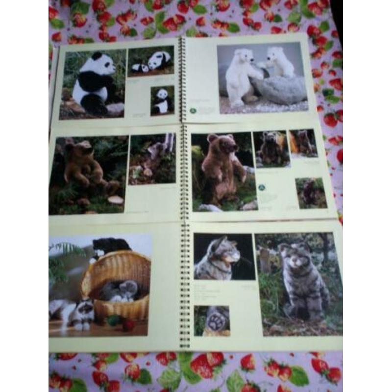 Steiff & Kösen pluche & mohair dieren catalogus 3 stuks