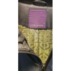 TED BAKER Lederen jas maat 4 / L