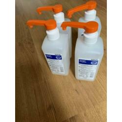 Handalcohol 4x 500 ML Ecolab Spirigel Complete alcoholgel