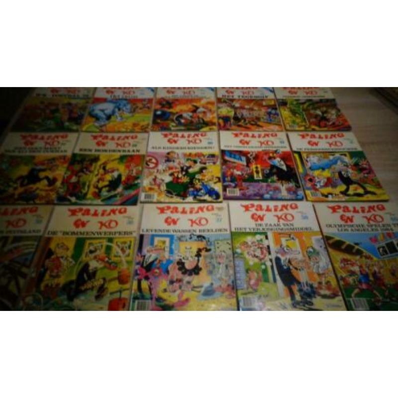 Paling en Ko stripboeken 34 stuks goede staat