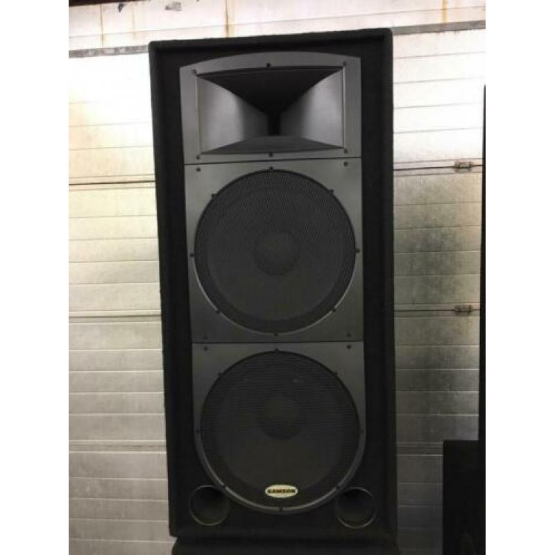 Mooie samson speaker set met regenhoezen