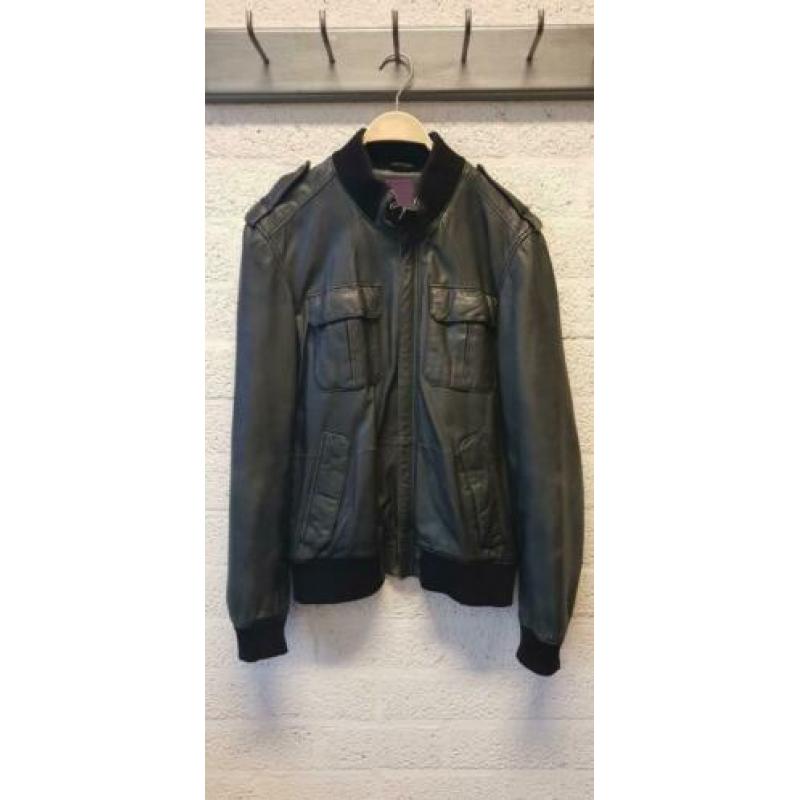 TED BAKER Lederen jas maat 4 / L