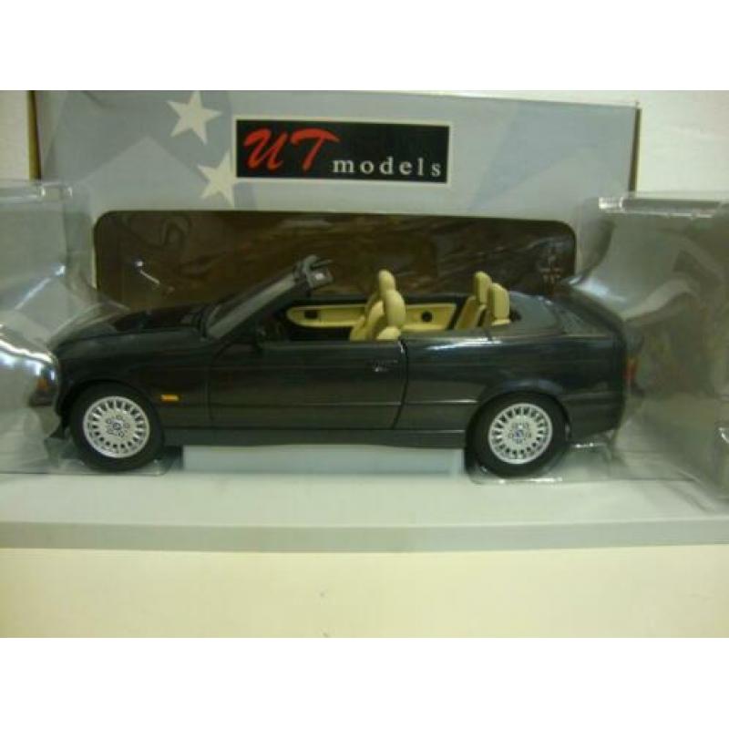 BMW 3 serie cabriolet E36 zwart UT Models 1:18 KRD