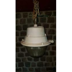 Set oude fabrieks lampen DDR