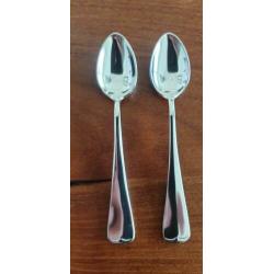 Unieke set mokka / theelepels van 200gr verzilverd KELTUM