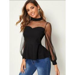 Elegante top zwart