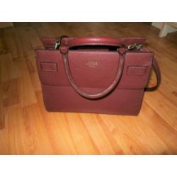 Mooie Guess tas (origineel) bordeaux-rood 32/25/9/17 cm nw