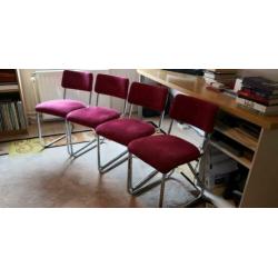 Mooie buisframe stoelen in prima staat