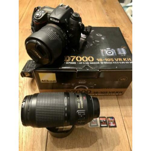 Nikon D7000 compete set met Nikon 70-300mm