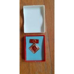 DDR medaille met doosje