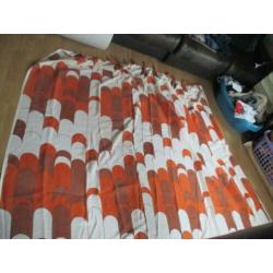 gordijn design jaren 70 vintage retro 150 breed x 180 hoog
