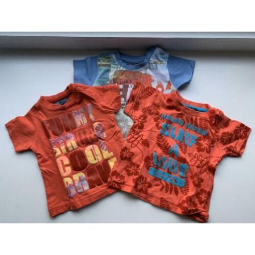 3 shirtjes van Just Small maat 62