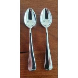 Unieke set mokka / theelepels van 200gr verzilverd KELTUM