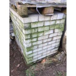 5 pallets zwarte betonklinkers/ stenen/terras