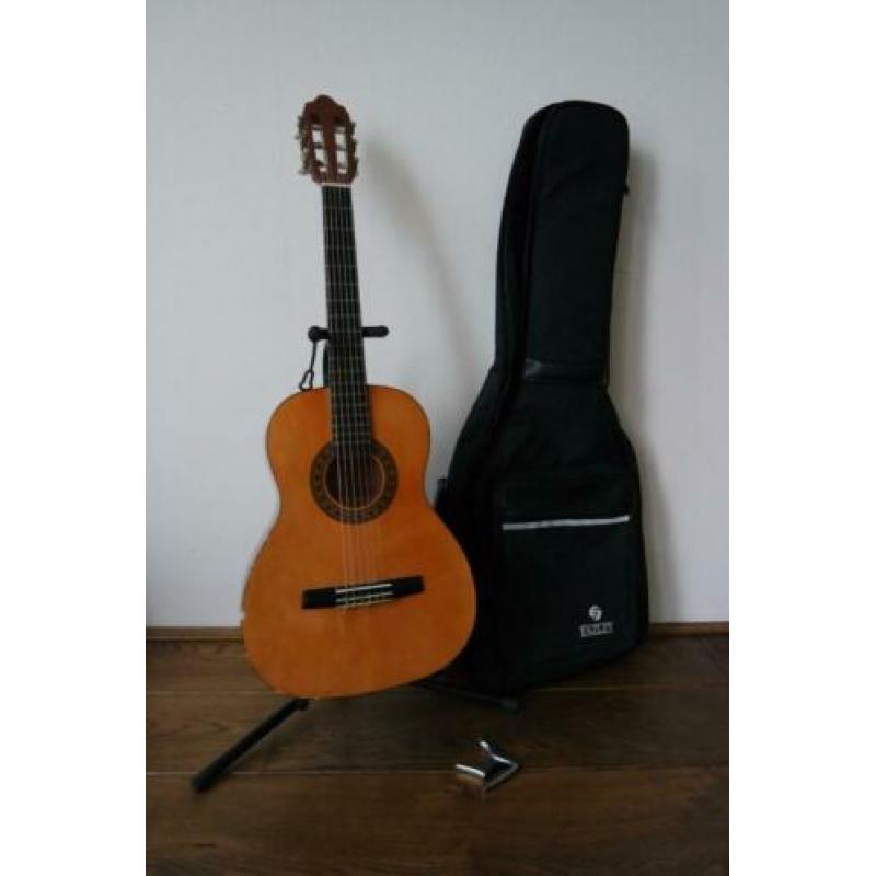 Akoestische gitaar 3/4, tas en accessoires