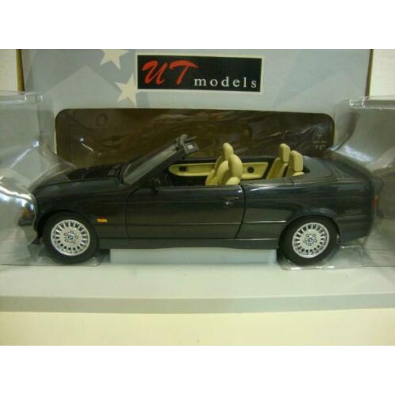 BMW 3 serie cabriolet E36 zwart UT Models 1:18 KRD