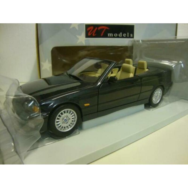 BMW 3 serie cabriolet E36 zwart UT Models 1:18 KRD