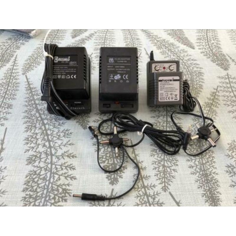 AC/DC Adapters van 1,5-3-4,5-6, 7,5-9-12
