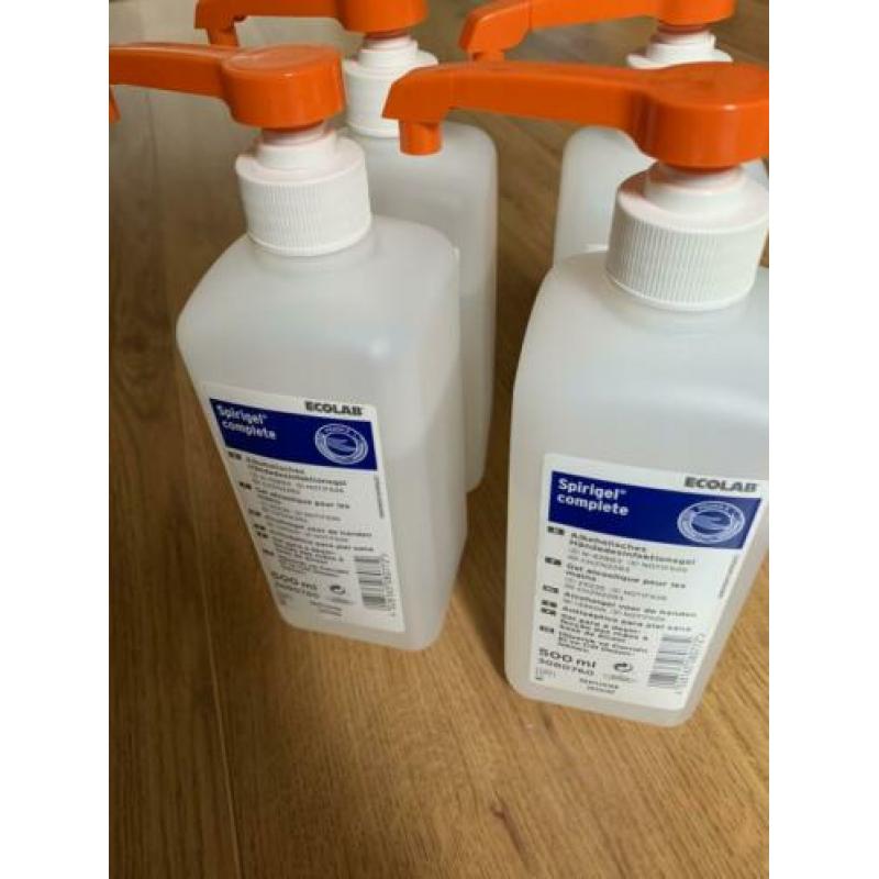 Handalcohol 4x 500 ML Ecolab Spirigel Complete alcoholgel