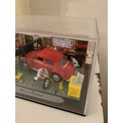 Diorama Volkswagen Kever garage