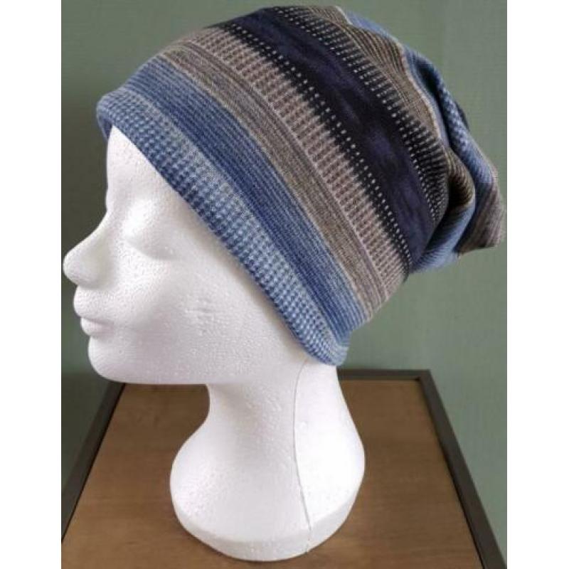 Chemo muts grijs/ blauw