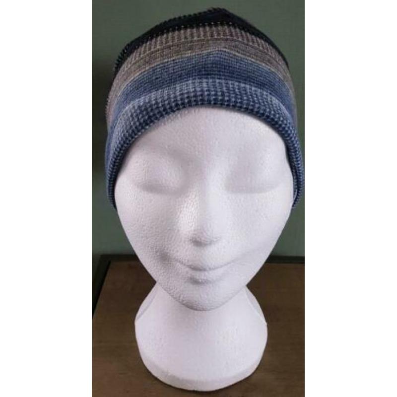 Chemo muts grijs/ blauw