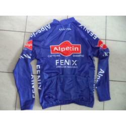 replica wielertrui lange mouwen team Alpecin fenix maat"L"