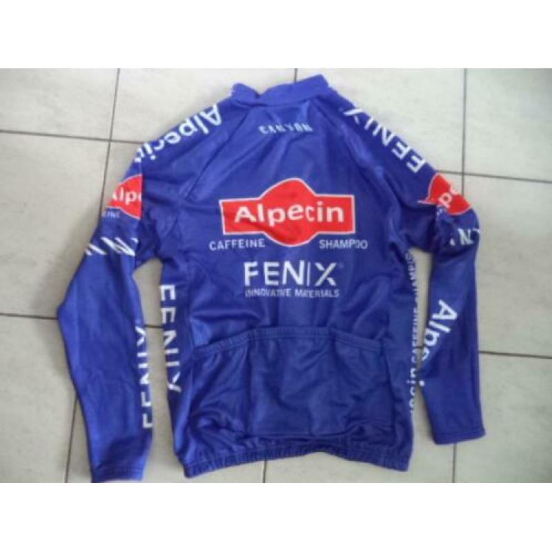 replica wielertrui lange mouwen team Alpecin fenix maat"L"
