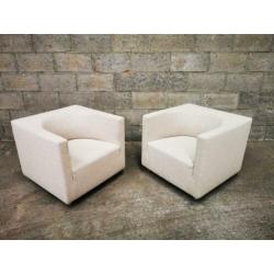 2 Arco fauteuils in zeer goede staat! Creme wit!