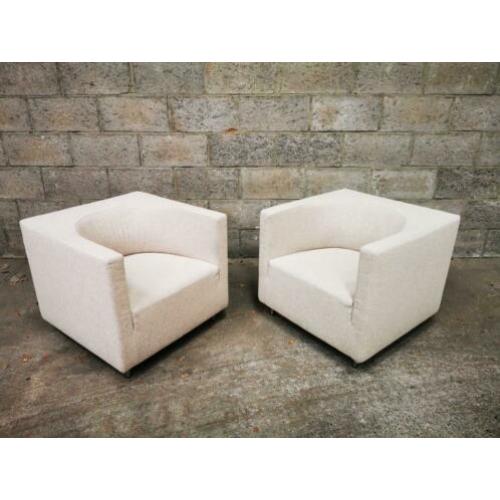 2 Arco fauteuils in zeer goede staat! Creme wit!