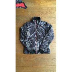 Skijas Brunotti, maat 176, zwart-wit-neon