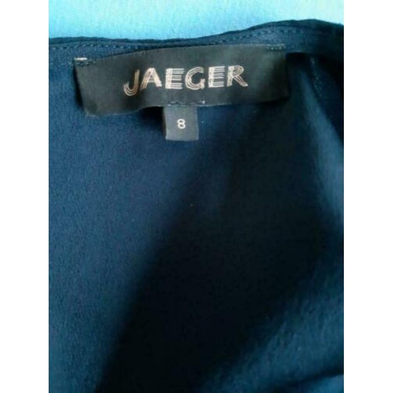 Prachtige nachtblauwe jurk van Jaeger - maat 38