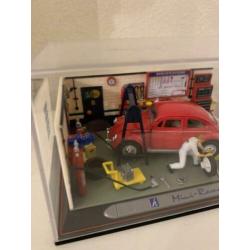 Diorama Volkswagen Kever garage