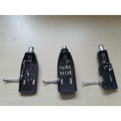 Drie Sony en Pioneer headshells voor platenspelers
