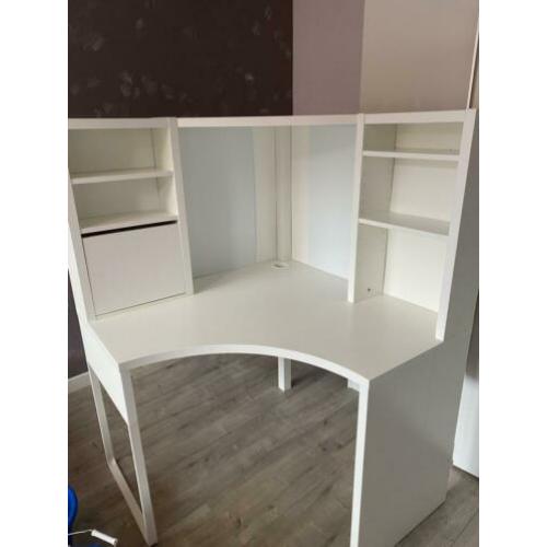 Hoekbureau wit Micke van Ikea