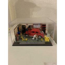 Diorama Volkswagen Kever garage