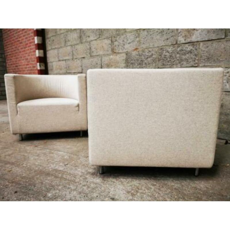 2 Arco fauteuils in zeer goede staat! Creme wit!