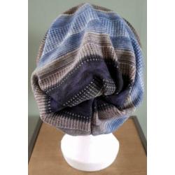 Chemo muts grijs/ blauw