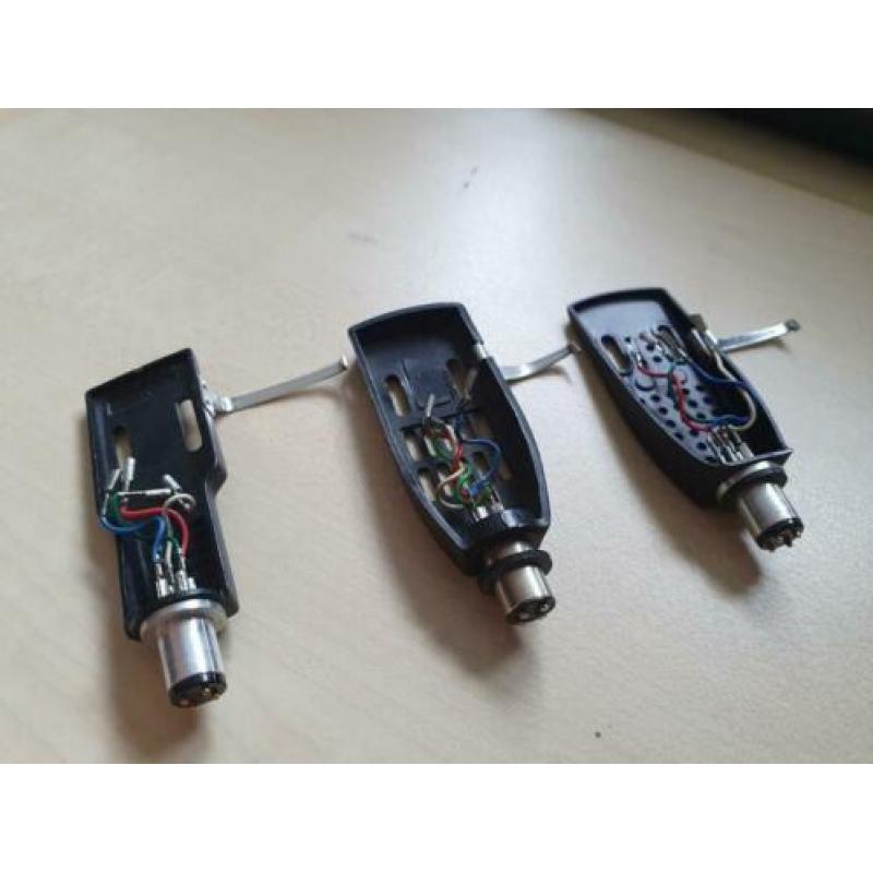 Drie Sony en Pioneer headshells voor platenspelers