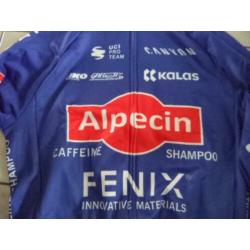 replica wielertrui lange mouwen team Alpecin fenix maat"L"