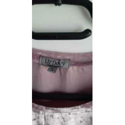 Nieuw Roze Fluweelachtig Shirt LIZ DEVY Maat S InclVerzenden