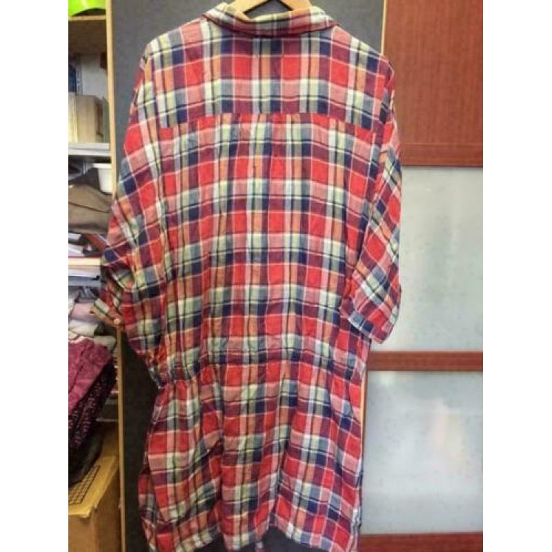 Zacht check tuniek, maat;l/xl