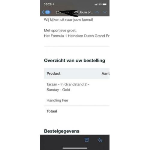Tickets te koop. Dutch gp zandvoort