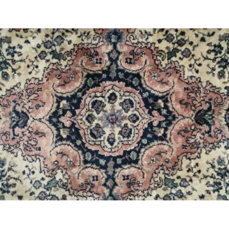 Vintage Perzisch pink vloerkleed Tabriz Viscose 95x135cm