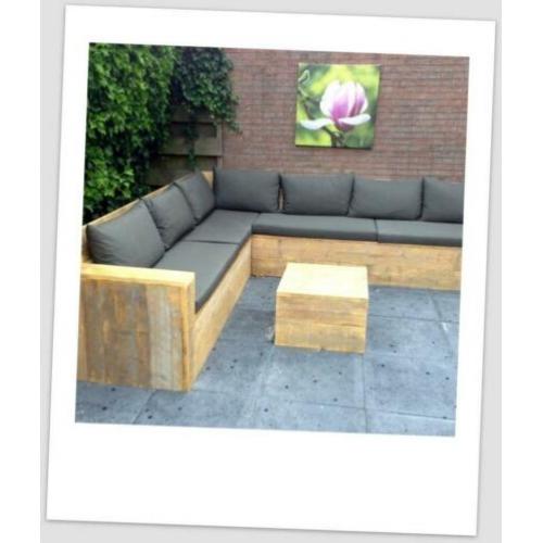 Mooie hoekbank hoek loungebank hoekbanken op maat tuinbank