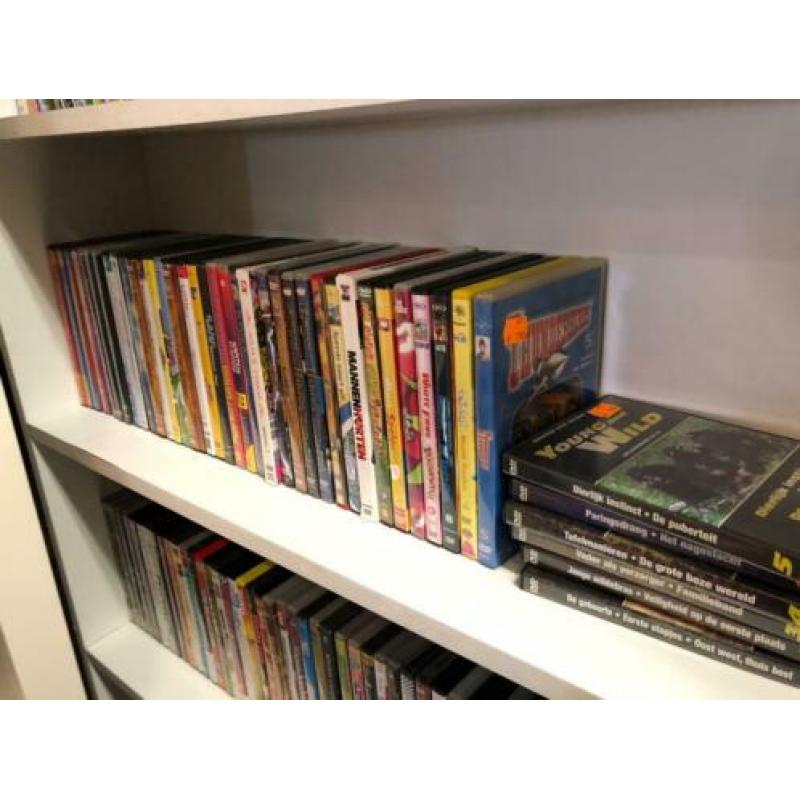 Plusminus 120 kinderdvd's te koop