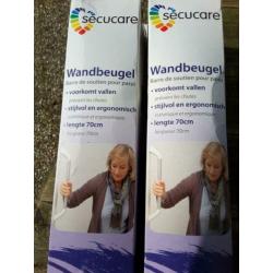 2 stuks Wandbeugels 70 cm. Secucare.