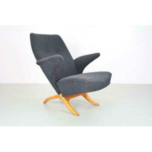Theo Ruth Pinguin fauteuil in grijs Artifort design