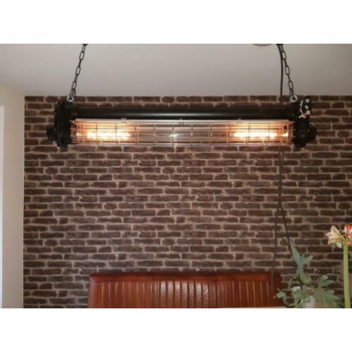 Industriële hanglamp tl lamp led dimbaar. Tube fabriekslamp